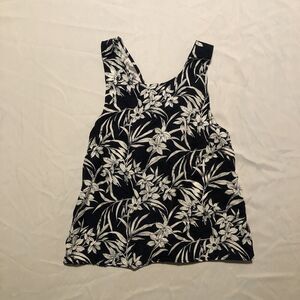 Madewell Crisscross-Back Sleeveless Top in Floral Cupro-Blend Women's 2
